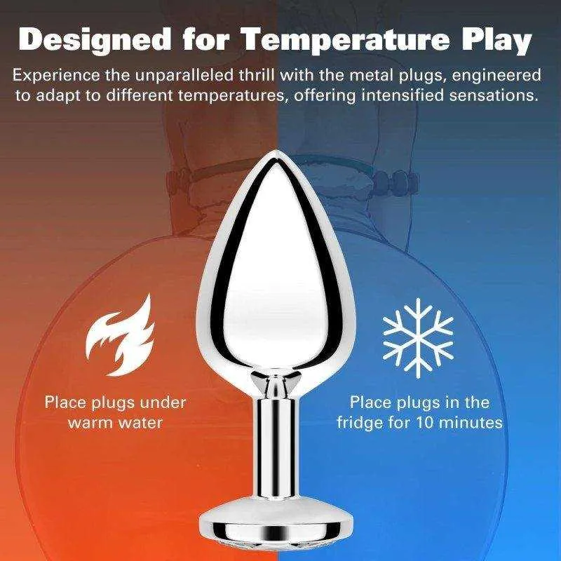 KY06 metal plug temperature play graphic with warm and cool options