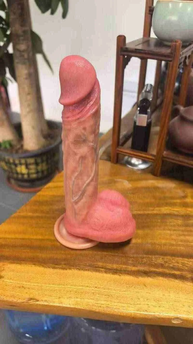 Three-quarter view of the KY10 dildo showing its body and base