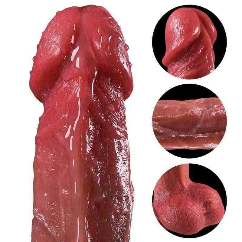 Close-up of the textured KY10 dildo head and shaft