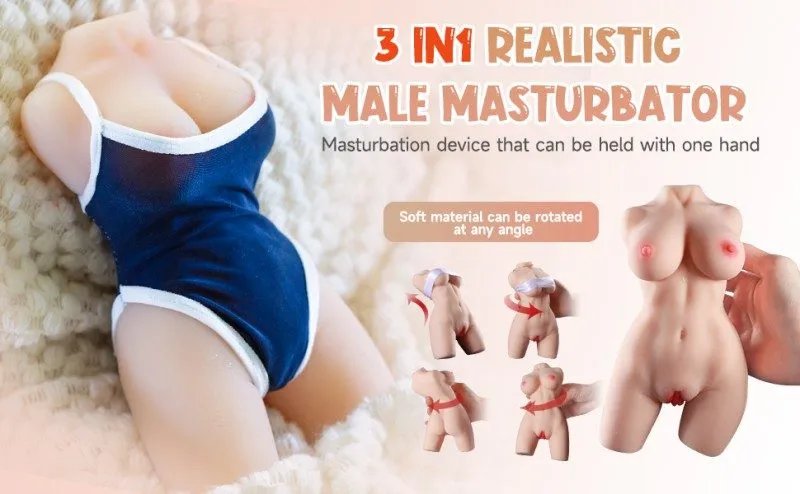 KY17 three-in-one realistic half-body sex doll feature graphic