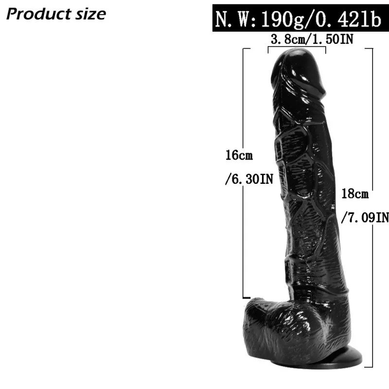 KY32 size guide showing an 18 cm total length, 16 cm insertable length, 3.8 cm diameter and 190 g weight